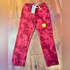 Cat & Jack Red Tie-Dye Joggers 5t NWT